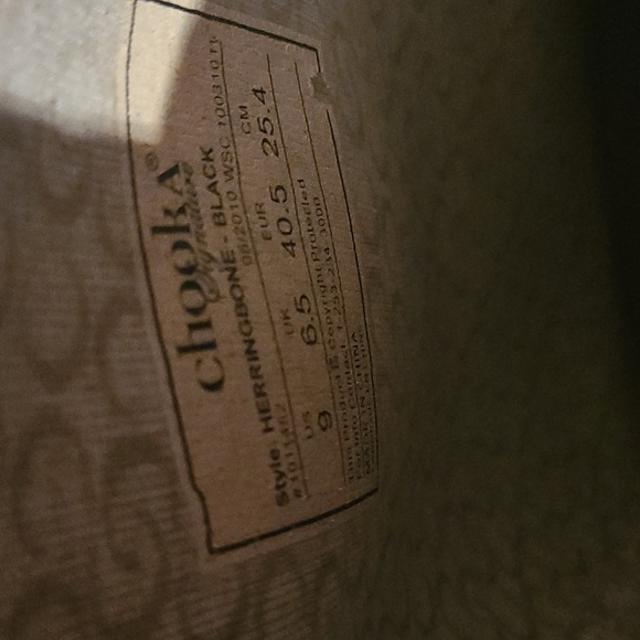 Chooka women's rain boots black and gray tweed 2 buckles size 9 - Picture 2 of 7